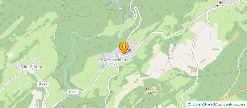 localisation de l'entreprise HACINOX  CROUZET-MIGETTE