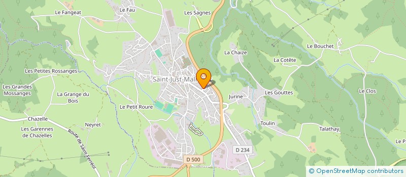 localisation de l'entreprise HACOES ESPACE MIEUX-ETRE  SAINT-JUST-MALMONT