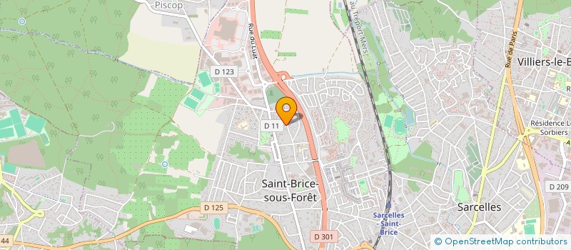 localisation de l'entreprise HACONSTRUCTION à SAINT-BRICE-SOUS-FORET