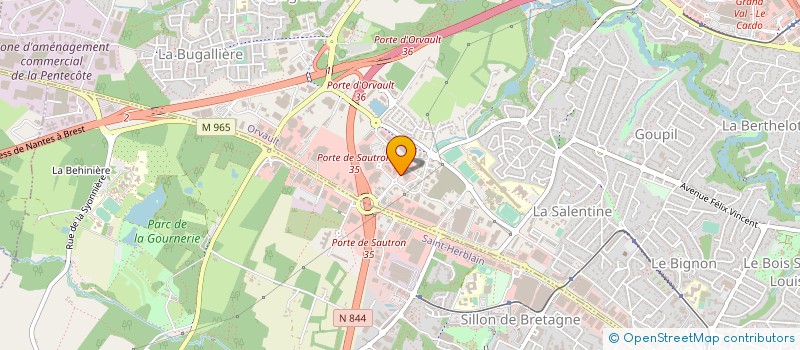 localisation de l'entreprise HACOOPA LE PETIT CHANTILLY  ORVAULT