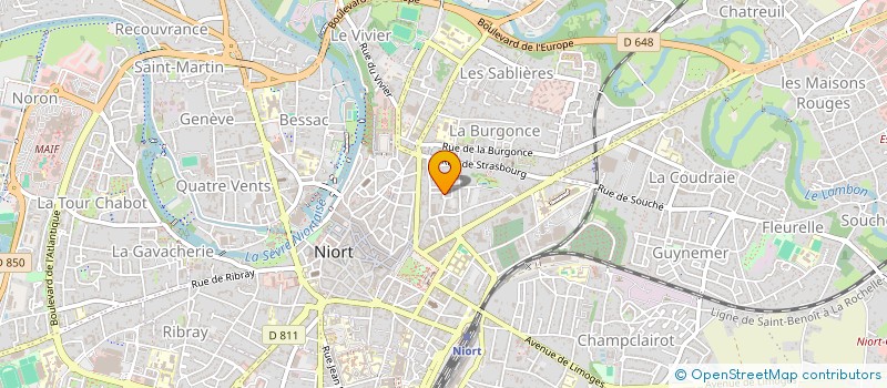 localisation de l'entreprise HACOUSTIK à NIORT