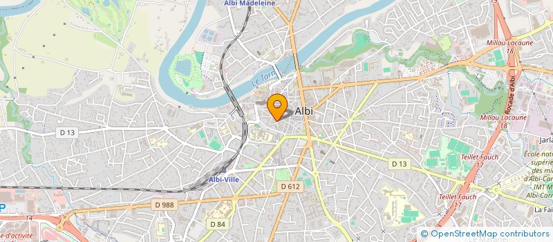 localisation de l'entreprise HADA à ALBI