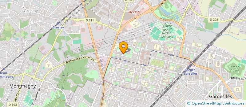 localisation de l'entreprise HADARIA FRANCE à SARCELLES