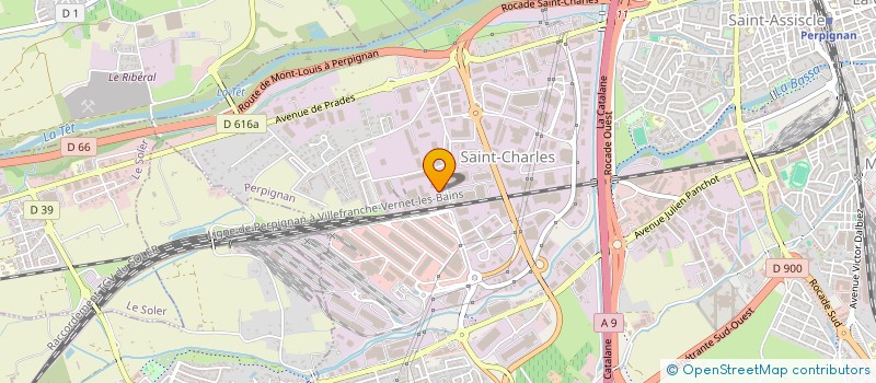 localisation de l'entreprise HADARIS à PERPIGNAN