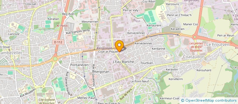 localisation de l'entreprise HADDAG ET COMPAGNIE à BREST