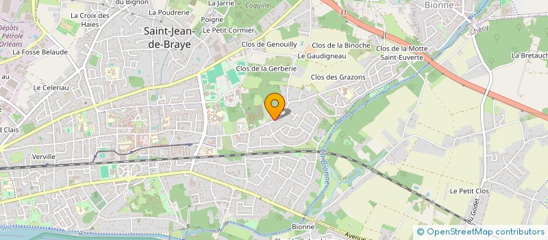 localisation de l'entreprise HADDOU à SAINT-JEAN-DE-BRAYE