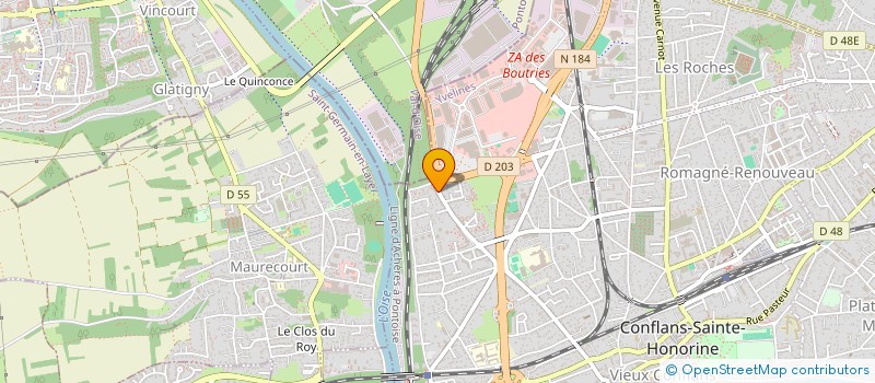 localisation de l'entreprise HADDOUCH TRANSPORT  CONFLANS-SAINTE-HONORINE