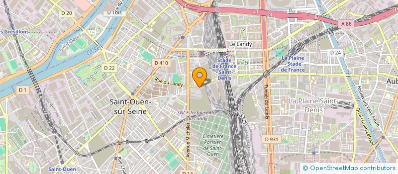 localisation de l'entreprise HADE RENOV à SAINT-OUEN-SUR-SEINE