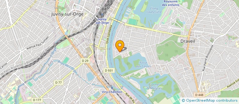 localisation de l'entreprise HADEF BTP à DRAVEIL