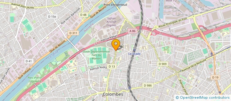 localisation de l'entreprise HADEIR BAT à COLOMBES