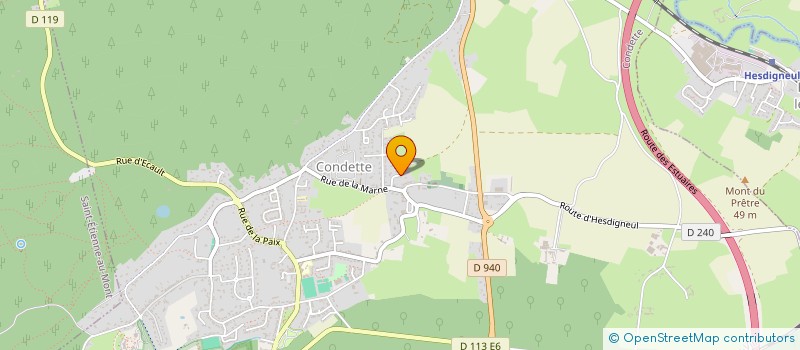 localisation de l'entreprise HADEL  CONDETTE