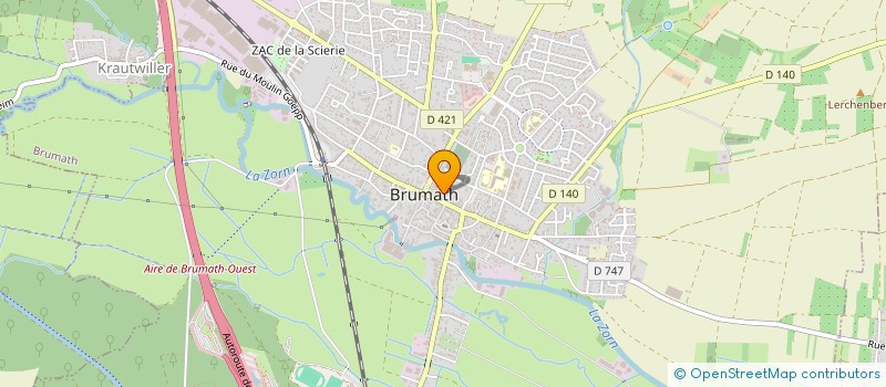 localisation de l'entreprise HADES  BRUMATH