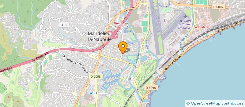localisation de l'entreprise HADES à MANDELIEU-LA-NAPOULE