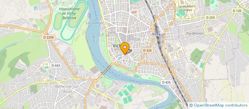 localisation de l'entreprise HADES CORP à VICHY