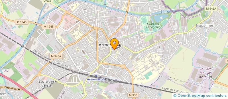 localisation de l'entreprise HADESHEN  ARMENTIERES