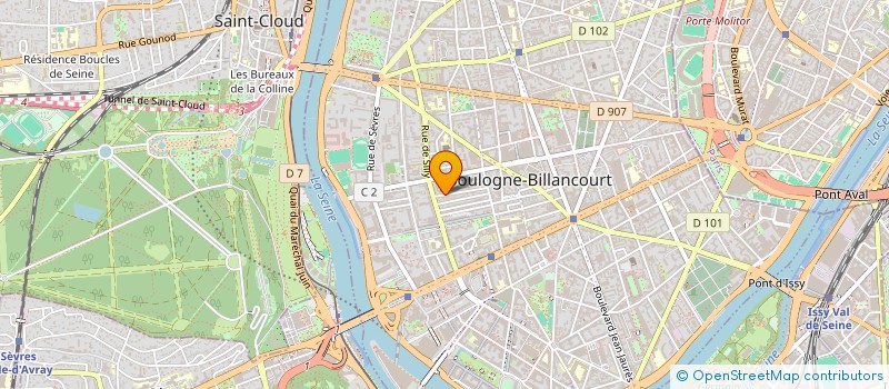 localisation de l'entreprise HADJ LARBI FATIMA DJABALI à BOULOGNE-BILLANCOURT