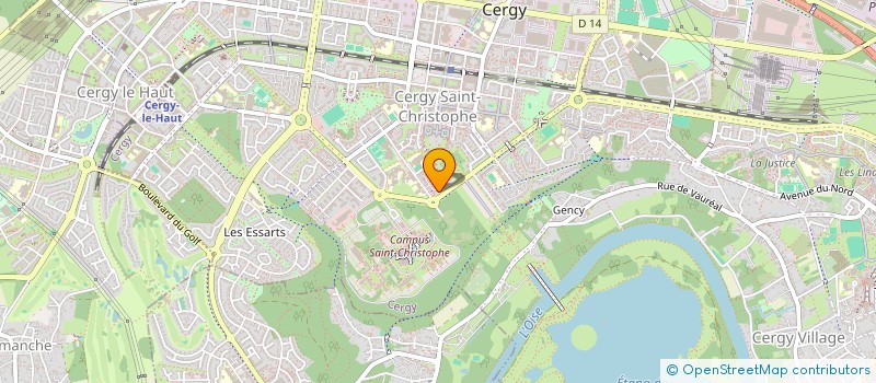 localisation de l'entreprise HADJAB 95  CERGY