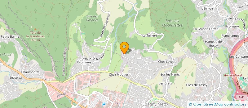 localisation de l'entreprise HADJAB SCI  EPAGNY METZ-TESSY