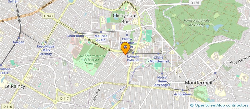 localisation de l'entreprise HADJAL TRANSPORT à CLICHY-SOUS-BOIS