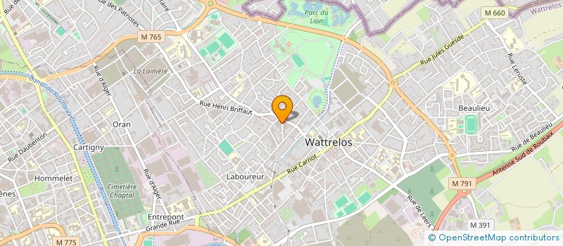 localisation de l'entreprise HADJARI  WATTRELOS