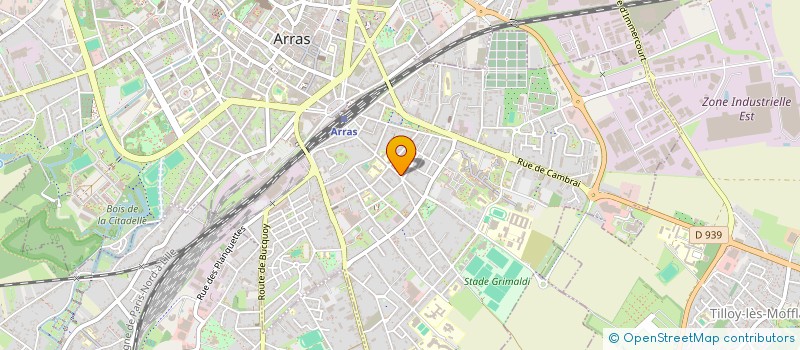 localisation de l'entreprise HADJIME IMMOBILIER à ARRAS