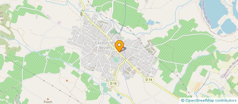 localisation de l'entreprise HADJOUTI  CAZOULS-LES-BEZIERS