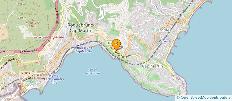 localisation de l'entreprise HADNAGHI à ROQUEBRUNE-CAP-MARTIN