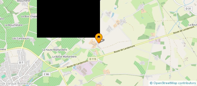 localisation de l'entreprise HADOMA  LE LOROUX-BOTTEREAU