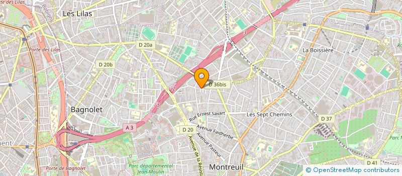 localisation de l'entreprise HADOUK MUSIQUE à MONTREUIL