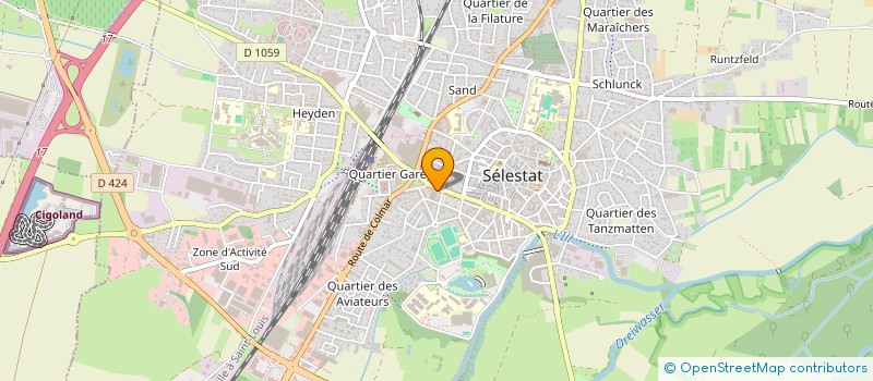 localisation de l'entreprise HADRIEN  SELESTAT