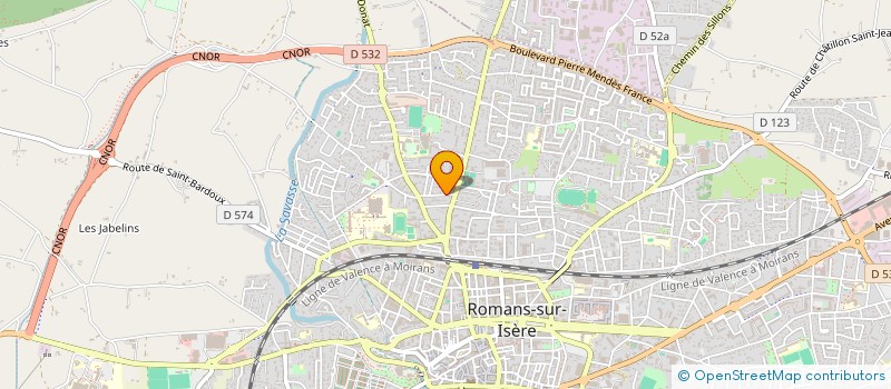 localisation de l'entreprise HADRIEN GRIMALDI ARCHITECTE  ROMANS-SUR-ISERE