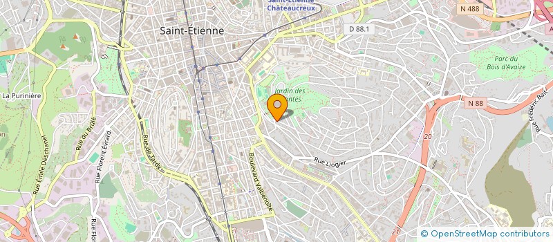 localisation de l'entreprise HADRIEN S WAW  SAINT-ETIENNE