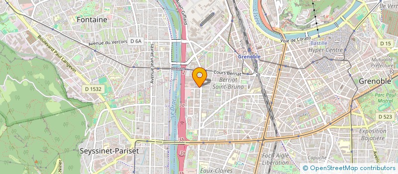 localisation de l'entreprise HADRON HAWKS à GRENOBLE
