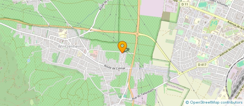 localisation de l'entreprise HAEFELE  WINTZENHEIM