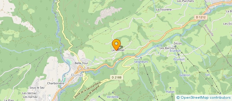 localisation de l'entreprise HAELIOS  FLUMET