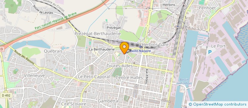 localisation de l'entreprise HAESA à SAINT-NAZAIRE
