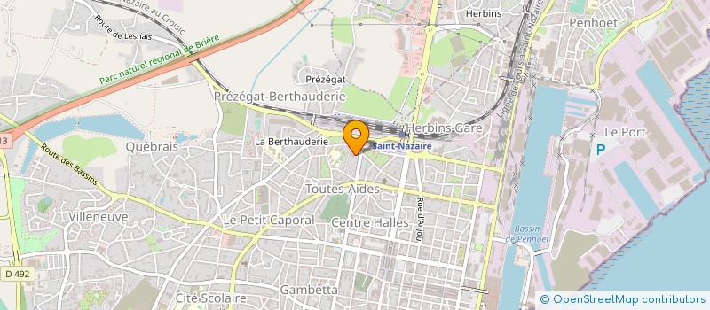 localisation de l'entreprise HAESA FORMATION à SAINT-NAZAIRE