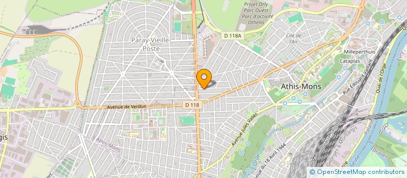 localisation de l'entreprise HAETTEL ENERGIE à ATHIS-MONS
