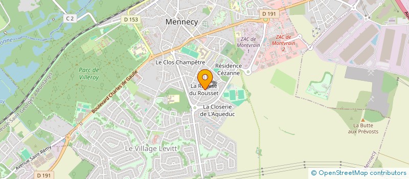 localisation de l'entreprise HAF à MENNECY