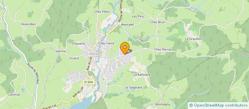 localisation de l'entreprise HAF DES 2 PINS  CUBLIZE