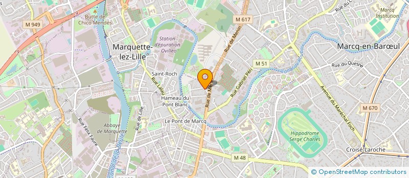 localisation de l'entreprise HAFAB à MARCQ-EN-BARŒUL