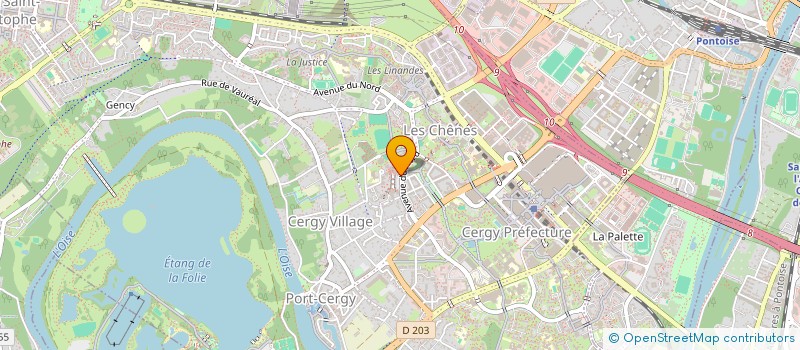 localisation de l'entreprise HAFNER ET FILS  CERGY