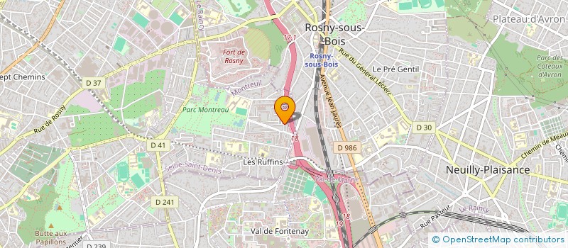 localisation de l'entreprise HAFZA SERVICES à MONTREUIL