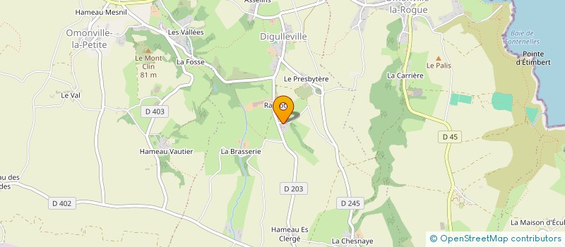 localisation de l'entreprise HAG'CALLIANDRA  LA HAGUE