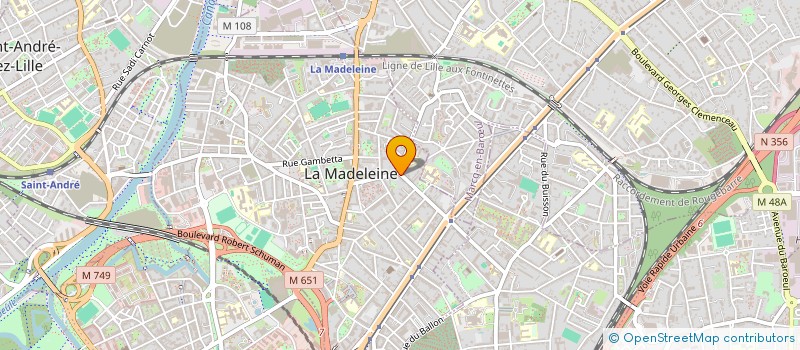 localisation de l'entreprise HAGADE à LA MADELEINE