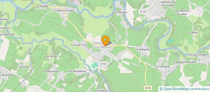 localisation de l'entreprise HAGAM à SAINT-FIACRE-SUR-MAINE