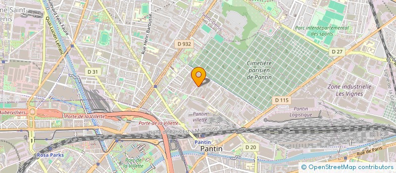 localisation de l'entreprise HAGAR IMMOBILIERE  PANTIN