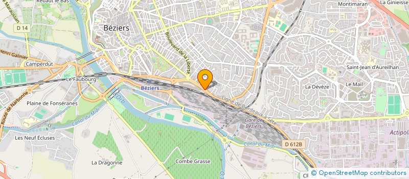 localisation de l'entreprise HAGEFI à BEZIERS