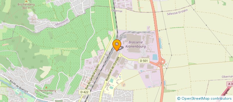 localisation de l'entreprise HAGER NEXT à OBERNAI