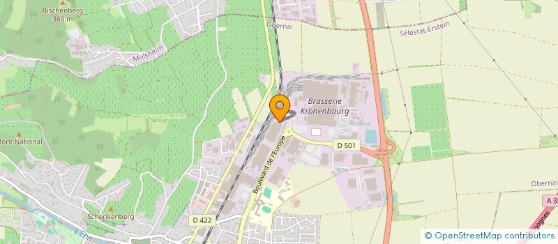 localisation de l'entreprise HAGER SAS à OBERNAI